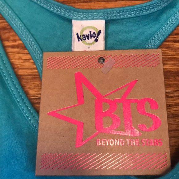 Kavio Girl’s T-shirt Tank Top Blue Size M - Picture 4 of 4